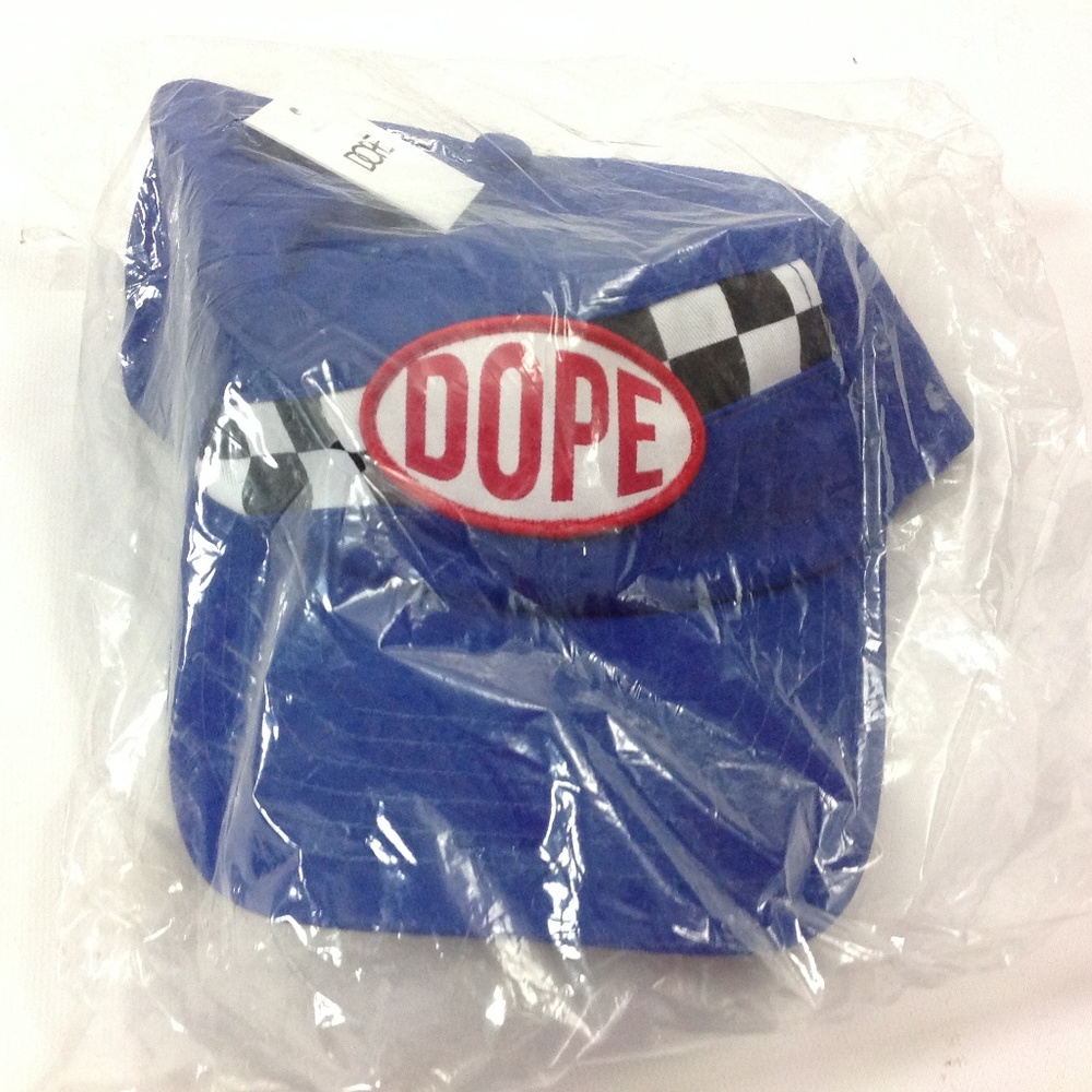 Dope Men's Racing Hat Adjustable Strapback Blue OS